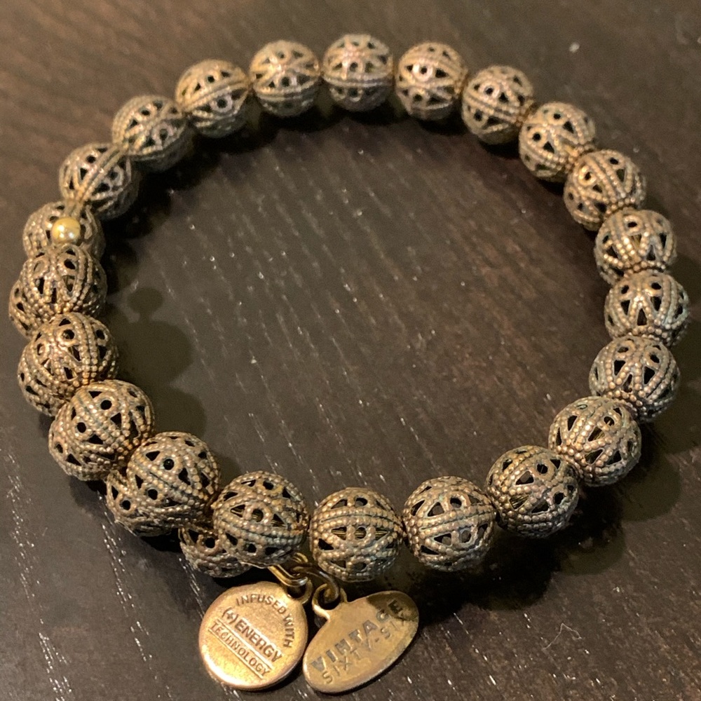 Alex and Ani Vintage sixty-six wrap bracelet.